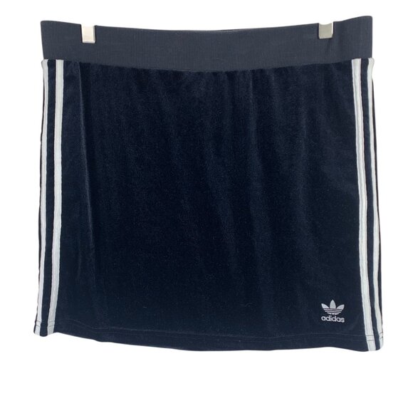 Adidas Black Adicolor Velour Skirt size large - Picture 3 of 13